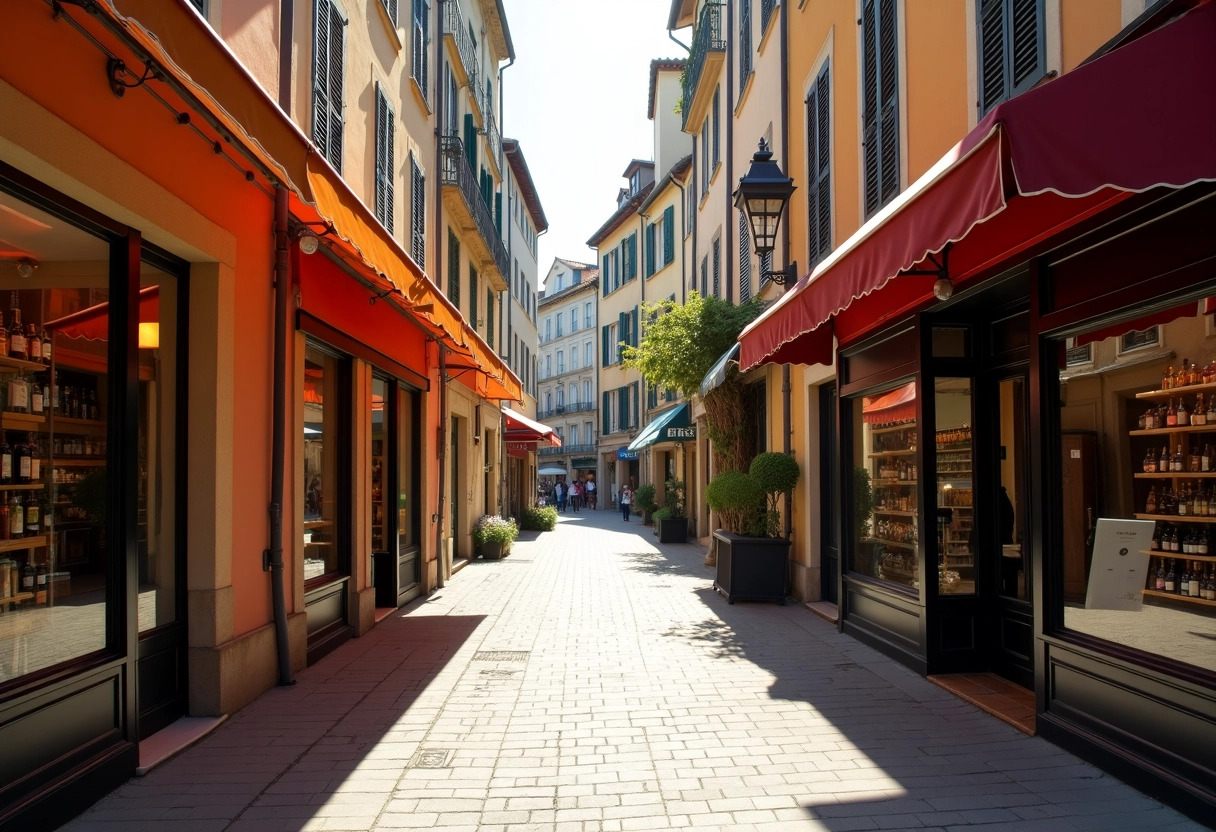 rue commerçante lyon